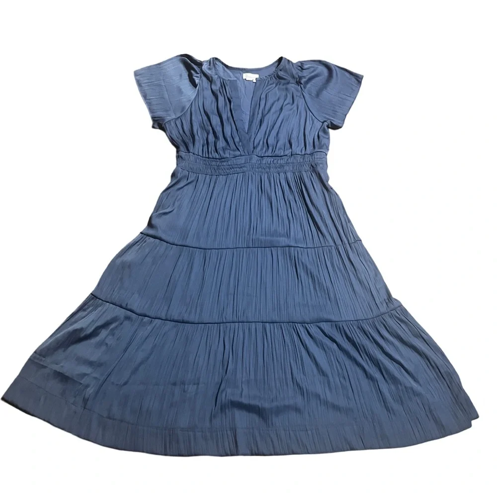 Elegant Blue Maxi Dress - Picture 4 of 15